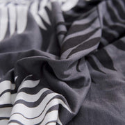 Printed Sofa Cover - Dark Grey Fern