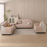 Polyester Sofa Cover Mat Reversible Couch Protector-Beige Blush