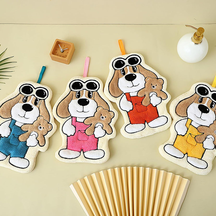 Puppy Shaped Hanging Towels Set of 2 (Puppy)