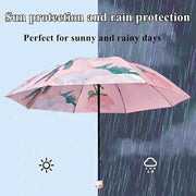Elegant Compact Travel Folding Umbrella With Pouch
