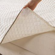 Quilted Printed Sofa Cover for Indian Sofa Set – Washable (Snowflake)