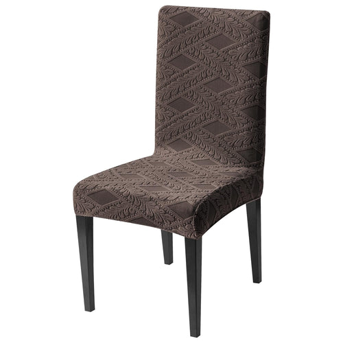 Stretchable Jacquard Chair Cover – 220 GSM- Brown