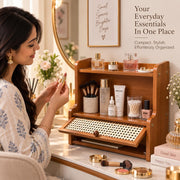 Bamboo Spice Rack Adjustable Multi-Layer - Brown