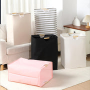 72 Litre Linen Cotton Collapsible Laundry Basket