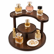 Wooden Perfume Organizer 3-Tier Display Rack - Brown