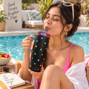 1200ML Stainless Steel Tumbler with Handle & Pop-Up Lid (Printed)