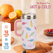 530ML Kids Tumbler Stainless Steel with Handle & Lid