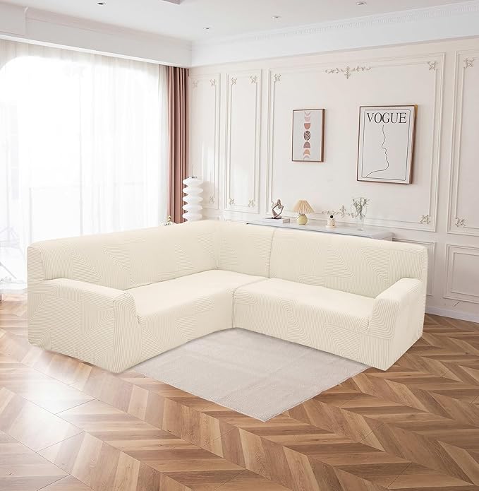 Universal Jacquard Thickened Fabric Sofa Cover (Beige)