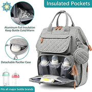 Baby Diaper Backpack with Pacifier Case