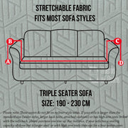 Universal Jacquard Grain Texture Fabric Sofa-Green
