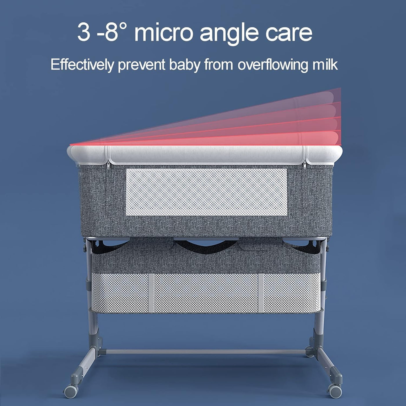 3-in-1 Adjustable Height Baby Bed