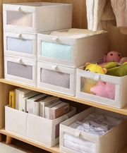 Durable and Versatile Closet Organizers and Storage Baskets Beige - (Pack of 3)