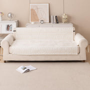 Quilted Printed Sofa Cover for Indian Sofa Set – Washable, Durable & Soft Fabric Protector (Sand Wave, One Seater)