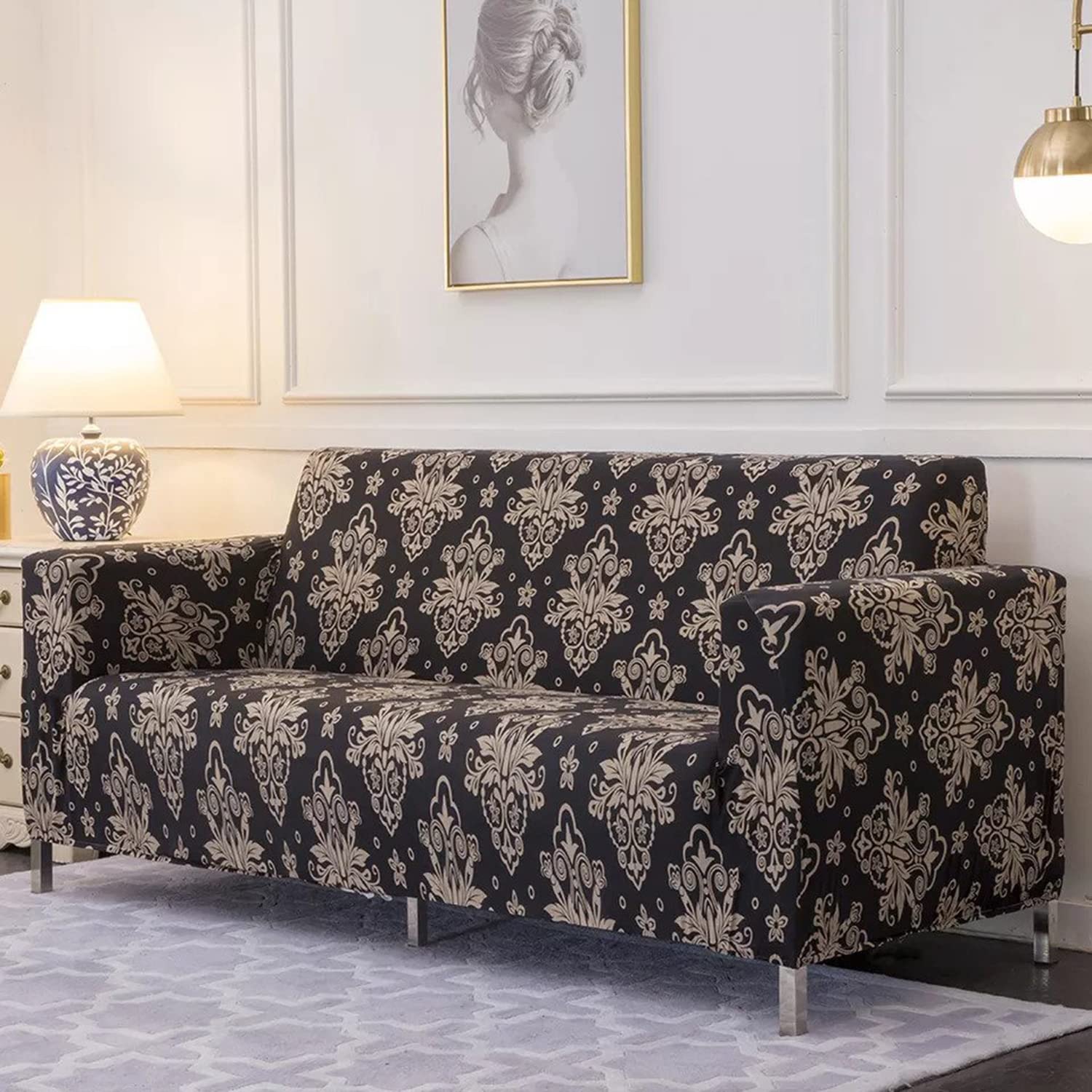 Universal Sofa Slipcovers (Cambric Black)