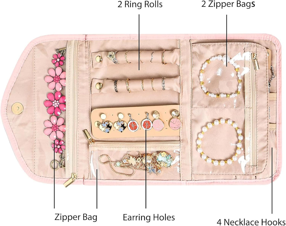 Foldable Travel Jewelry Storage Pouch
