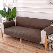 Ultra-Soft Velvet Couch Cover (Dark Brown, Single Seater)