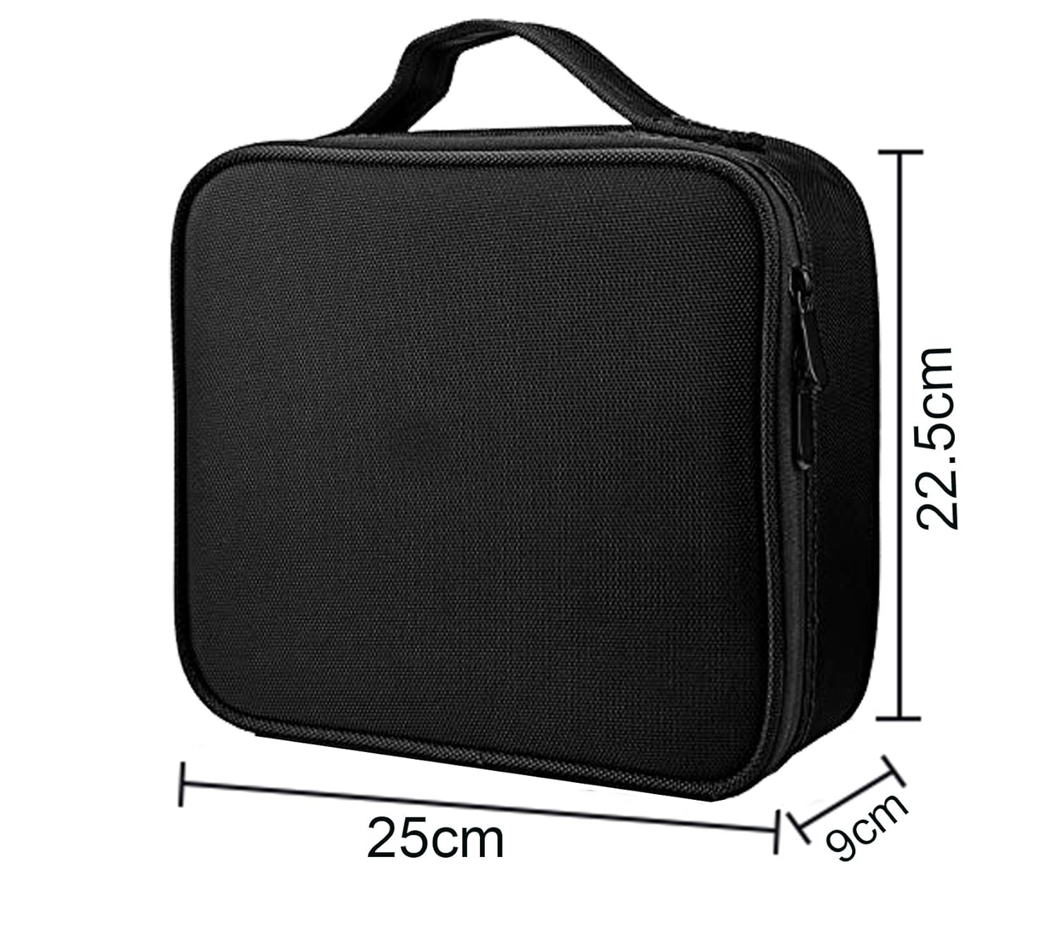 Black Makeup Case & Sky Blue Jewelry Box – Stylish Travel Organizer Set for Sister