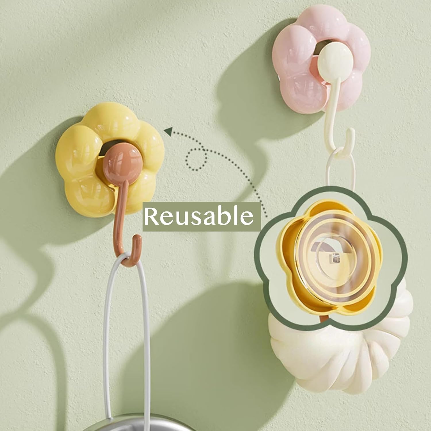 No-Trace Suction Cup Wall Hooks – 3-Pack Reusable & Heavy-Duty (Multicolor)