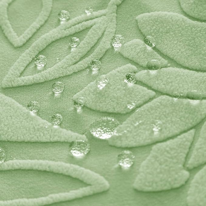 Stretchy Universal Camellia Jacquard Waterproof Chair Cover (Green)