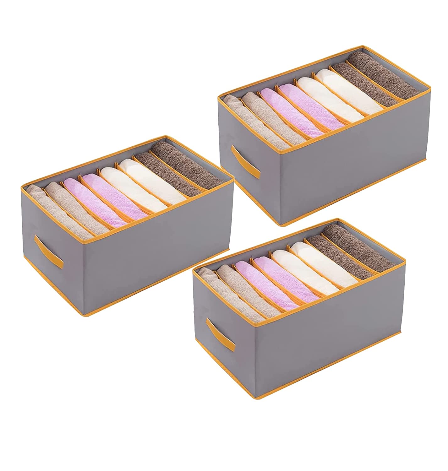 8 Grid Storage Box Organiser (Pack of 3)