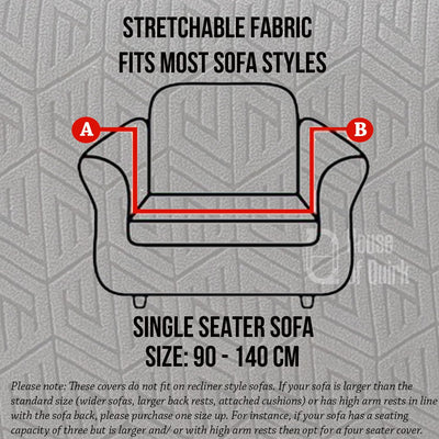Universal Jacquard Grain Texture Fabric Sofa-Charcoal