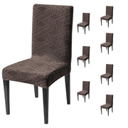 Stretchable Jacquard Chair Cover – 220 GSM- Brown