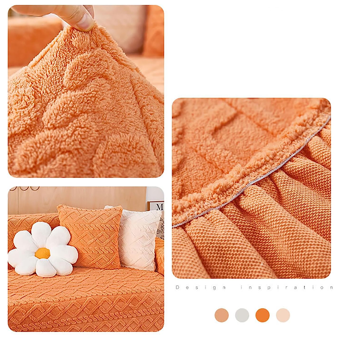 Universal Couch Cover-Orange