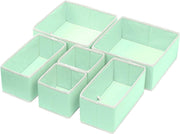 Foldable Cloth Storage Box Closet Dresser Drawer Organizer Set of 6