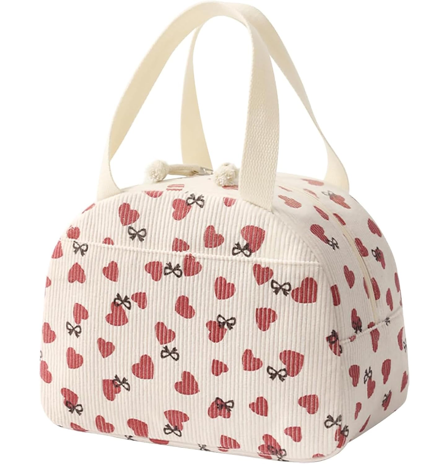 Corduroy Insulated Lunch Bag – Reusable Thermal Tote for Office, Picnic & Travel