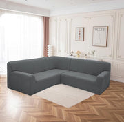 Universal Jacquard Thickened Fabric Sofa Cover (Dark Grey)