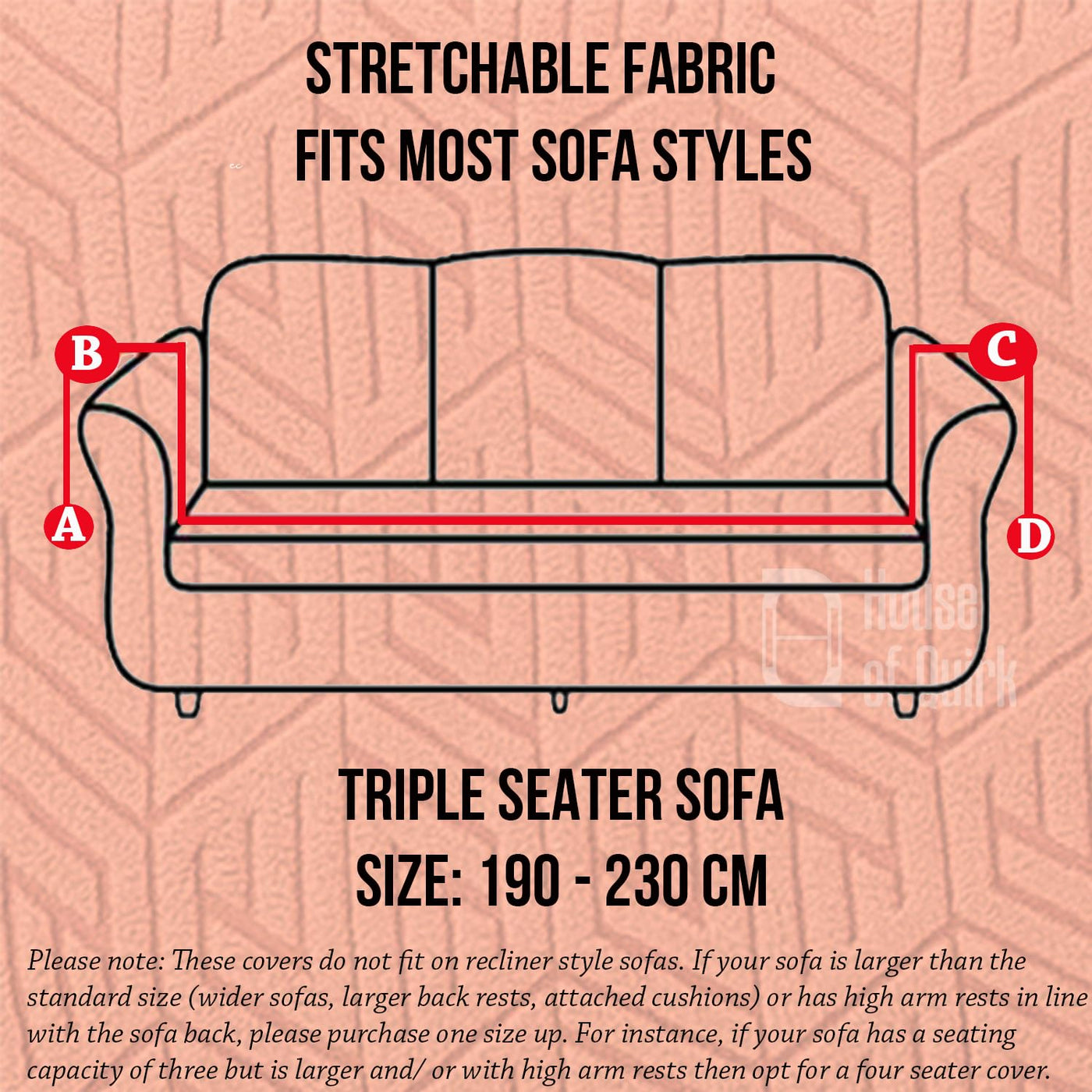 Universal Jacquard Grain Texture Fabric Sofa-Orange