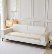 Herringbone Chenille Sofa Cover Set – 3 Pcs (2pc Armrest Covers 50x70cm + 1pc Seat Cover) Beige