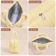 Striped Design Soft Insulated Lunch Bag