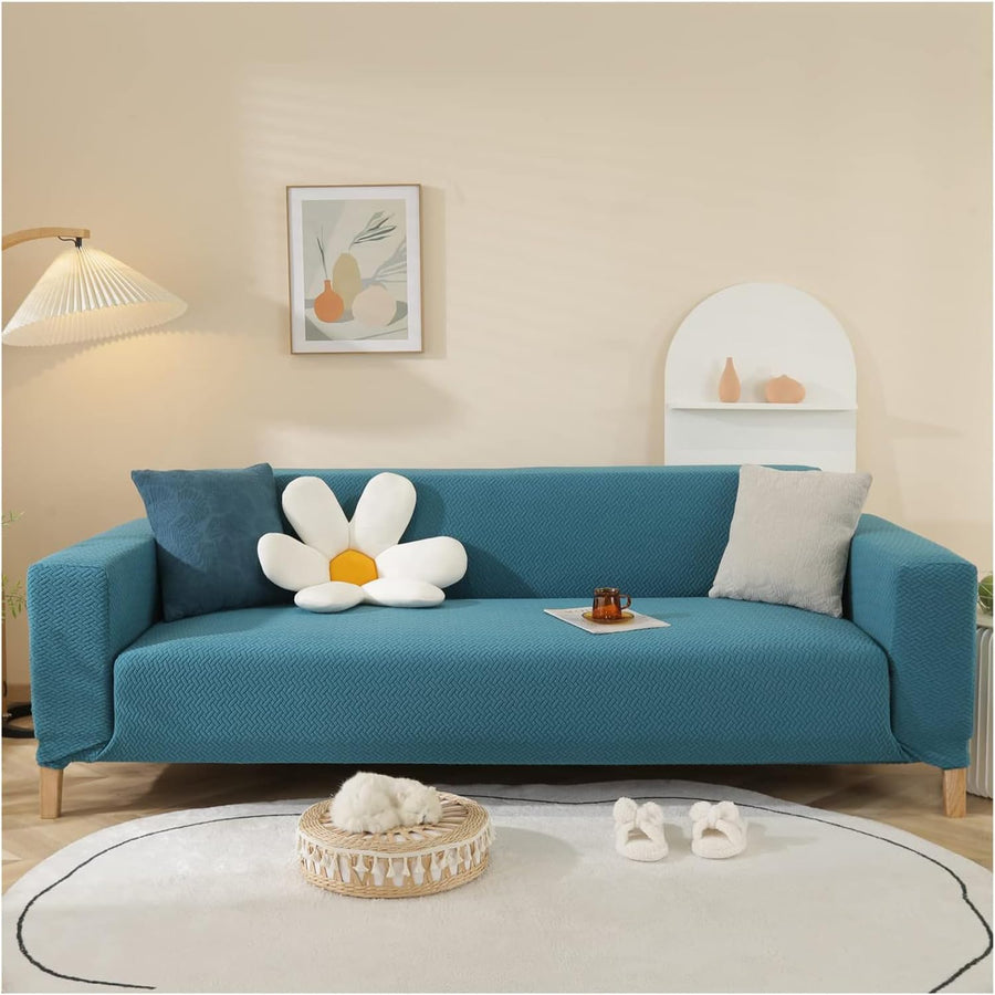 Universal Fleece Sofa Slipcover(Teal)