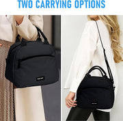 Insulated Lunch Bag for Women, Reusable Tote with Shoulder Strap