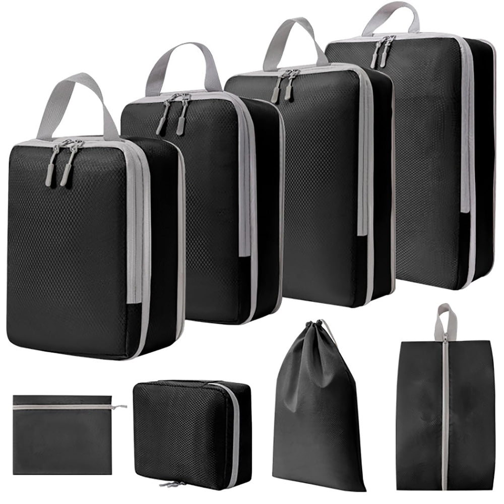 Compression Packing Cubes for Travel, 8 Set Packing Cubes Travel Organizer