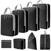 Compression Packing Cubes for Travel, 8 Set Packing Cubes Travel Organizer