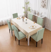 Premium Stretch Dining Chair Covers – 220 GSM Thick Jacquard Fabric- Green