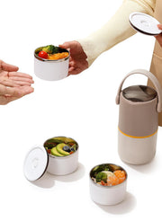 304 Stainless Steel Lunch Box - 820ml Double-Layer