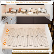 Clear Acrylic Drawer Organizer | Spice Jar Organizer