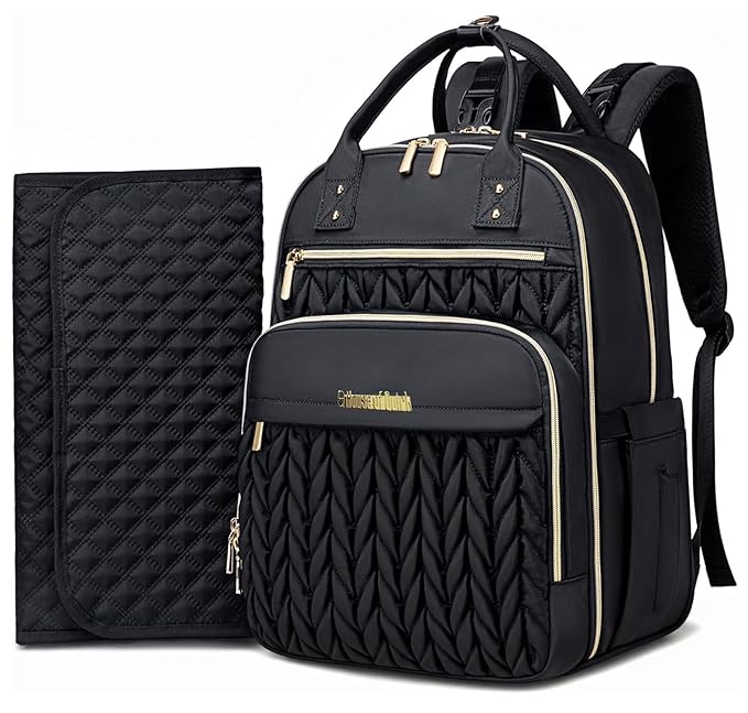 Diaper Bag Backpack for Baby – Waterproof Travel Baby Bag with Changing Pad