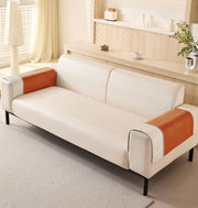 Sofa Cover Mat Autumn Pattern Chenille Fabric (Tan)