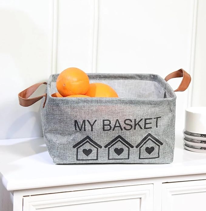 Foldable Baskets Bins Clothes Desktop Mini Boxes (Multicolor, Pack of 3)