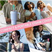 3PCS Silicone Straw Covers Cap Compatible with Stanley 10mm (Tumbler Not Included)