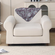 'Gulnaar Series' Printed Quilted Sofa Cover for 1/2/3/4 Seater – Anti-Slip (Walnut Noir)