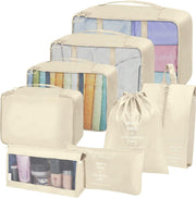 Set of 8 Packing Travel Cube Organiser