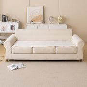 Printed Sofa Cover for Indian Sofa Set Quilted, Washable & Durable (Snowflake)