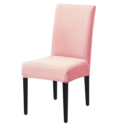 Elastic Jacquard Chair Cover (Pink)
