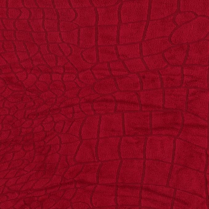 Universal Crocodile Texture Jacquard Fabric Sofa Cover (Wine)