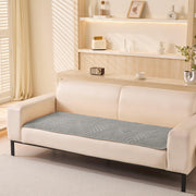 Sofa Covers Mat Velvet Herringbone Chenille Fabric (Grey)